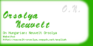 orsolya neuvelt business card